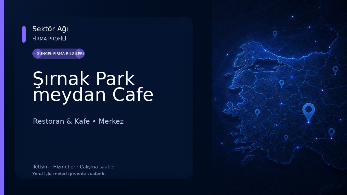 Şırnak Park meydan Cafe