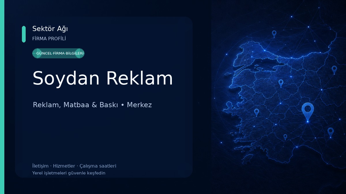 Soydan Reklam Reklam, Matbaa & Baskı