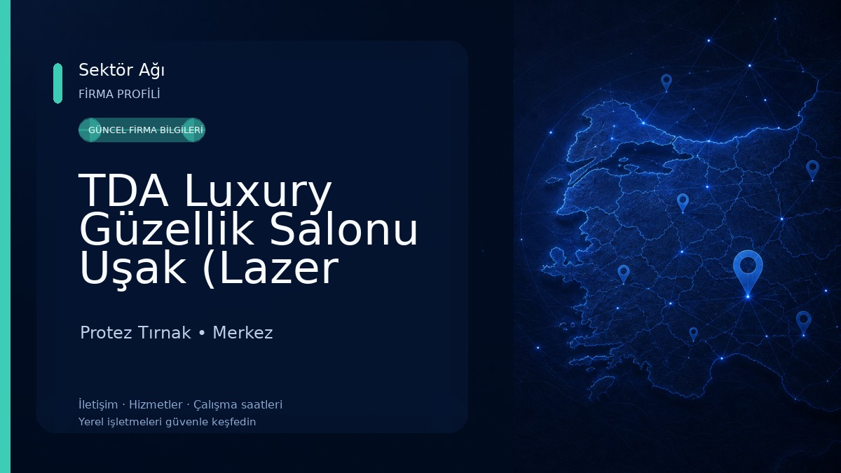 TDA Luxury Güzellik Salonu Uşak (Lazer Epilasyon - Cilt Bakımı) Protez Tırnak