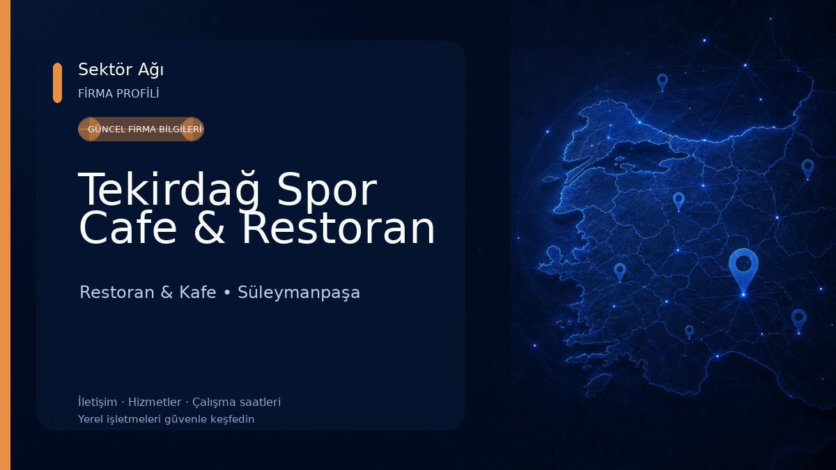Tekirdağ Spor Cafe & Restoran Restoran & Kafe