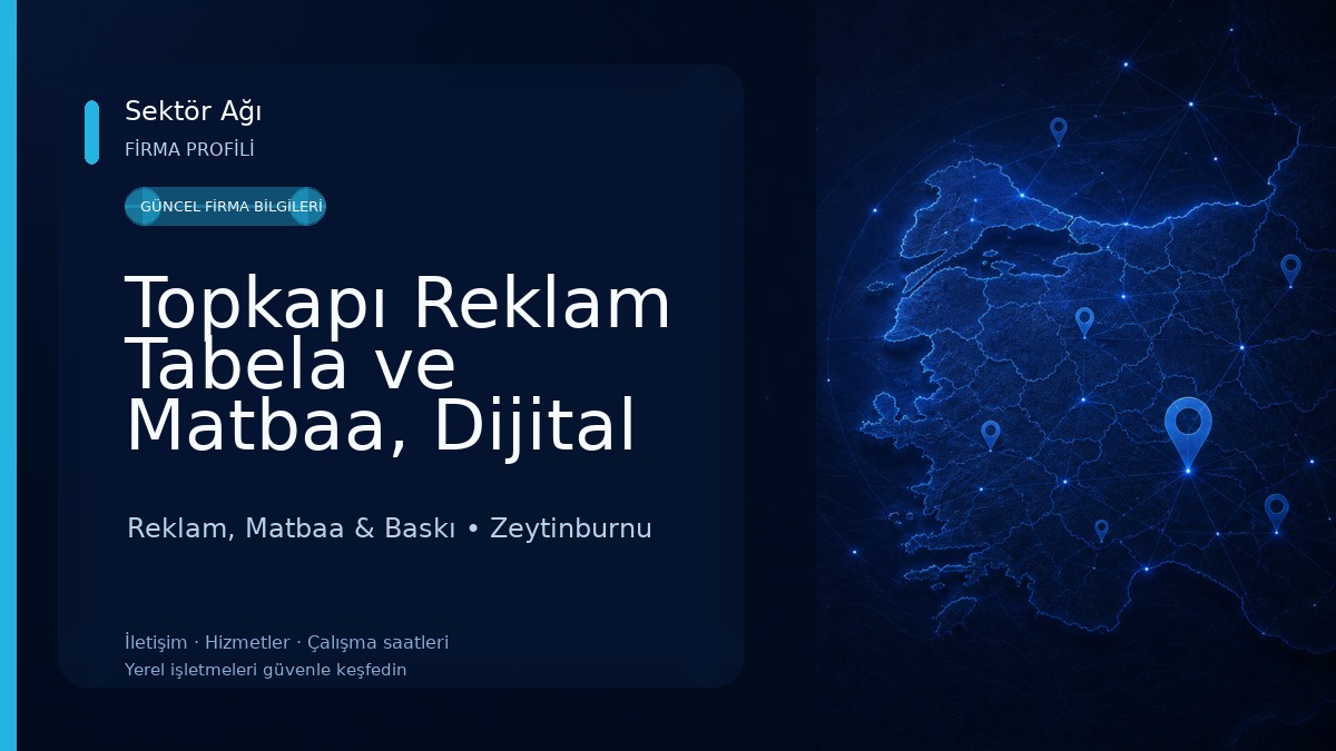 Topkapı Reklam Tabela ve Matbaa, Dijital Baskı Reklam, Matbaa & Baskı