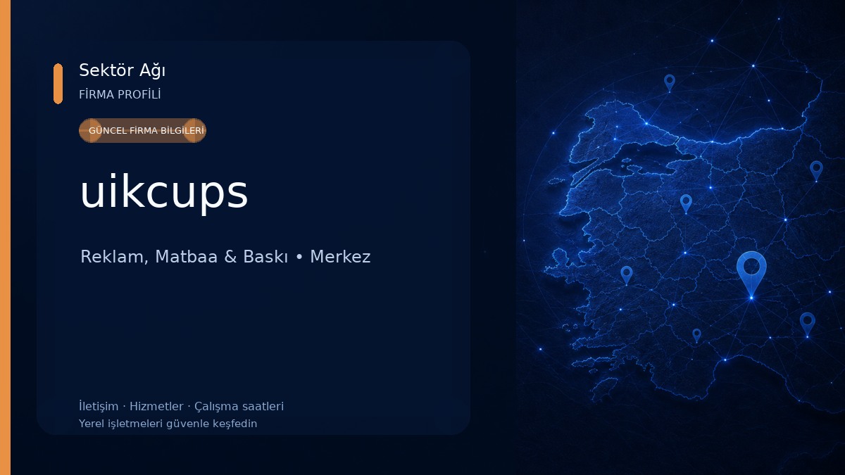 uikcups Reklam, Matbaa & Baskı