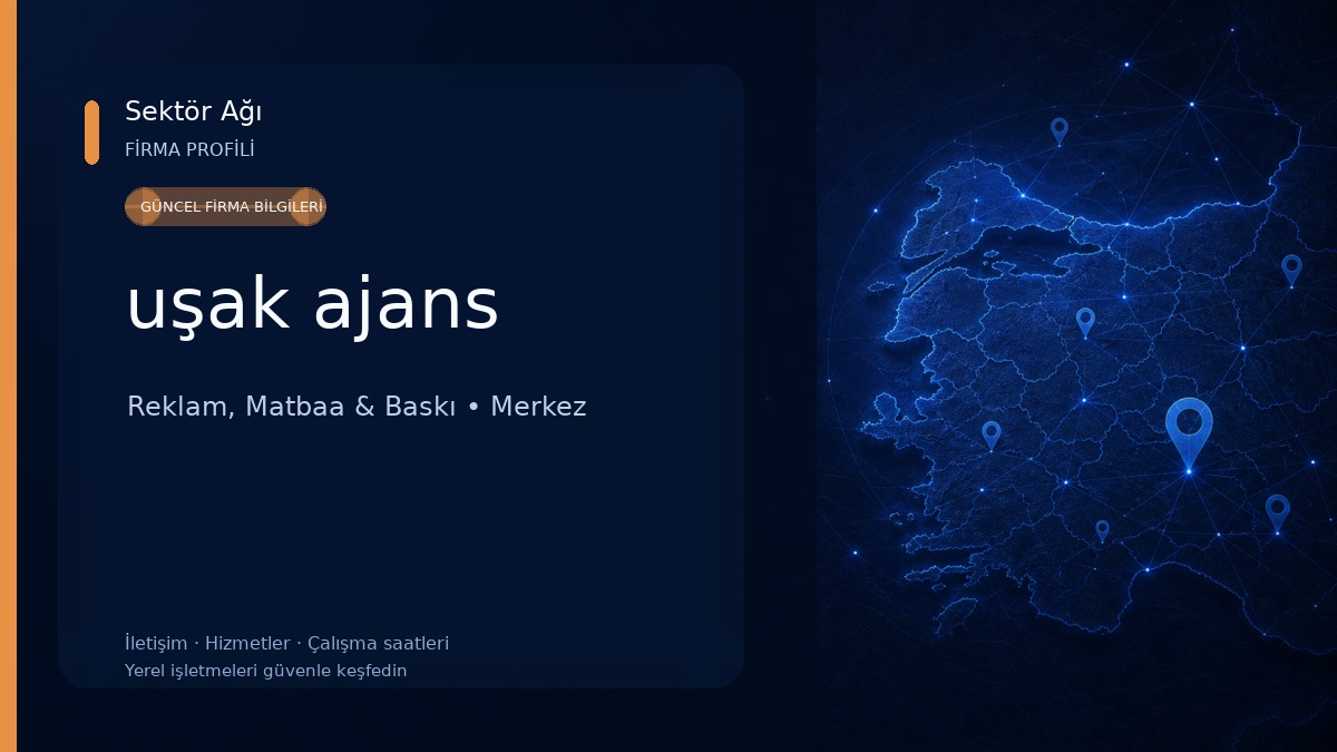 uşak ajans Reklam, Matbaa & Baskı