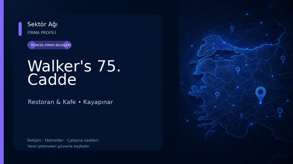 Walker's 75. Cadde