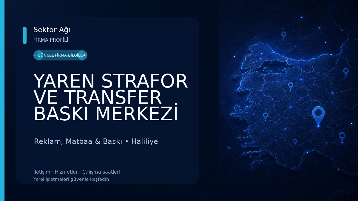YAREN STRAFOR VE TRANSFER BASKI MERKEZİ REKLAM - PROMOSYON - MATBAA - STRAFOR - SERİGRAFİ HİZMETLERİ