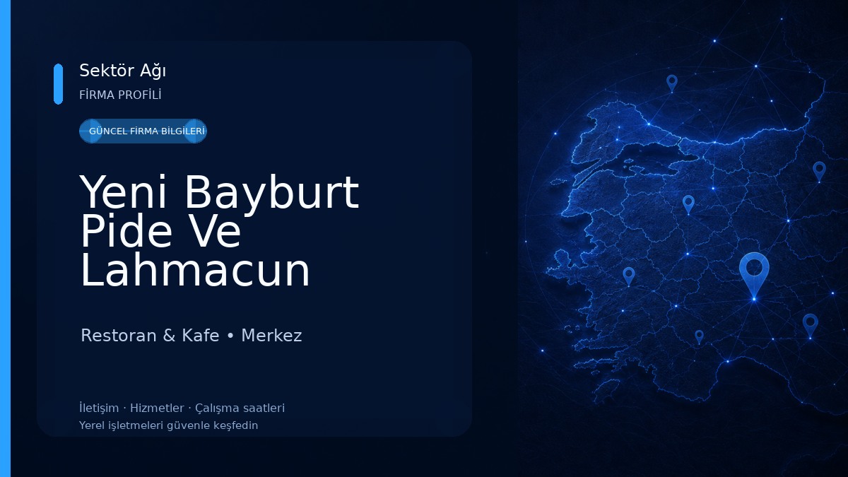 Yeni Bayburt Pide Ve Lahmacun Salonu Söyüt Kardeşler