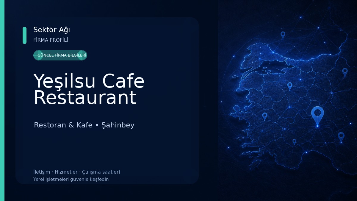 Yeşilsu Cafe Restaurant Restoran & Kafe