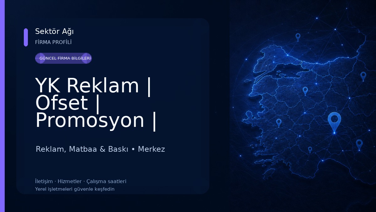 YK Reklam | Ofset | Promosyon | Afyon Reklam Reklam, Matbaa & Baskı