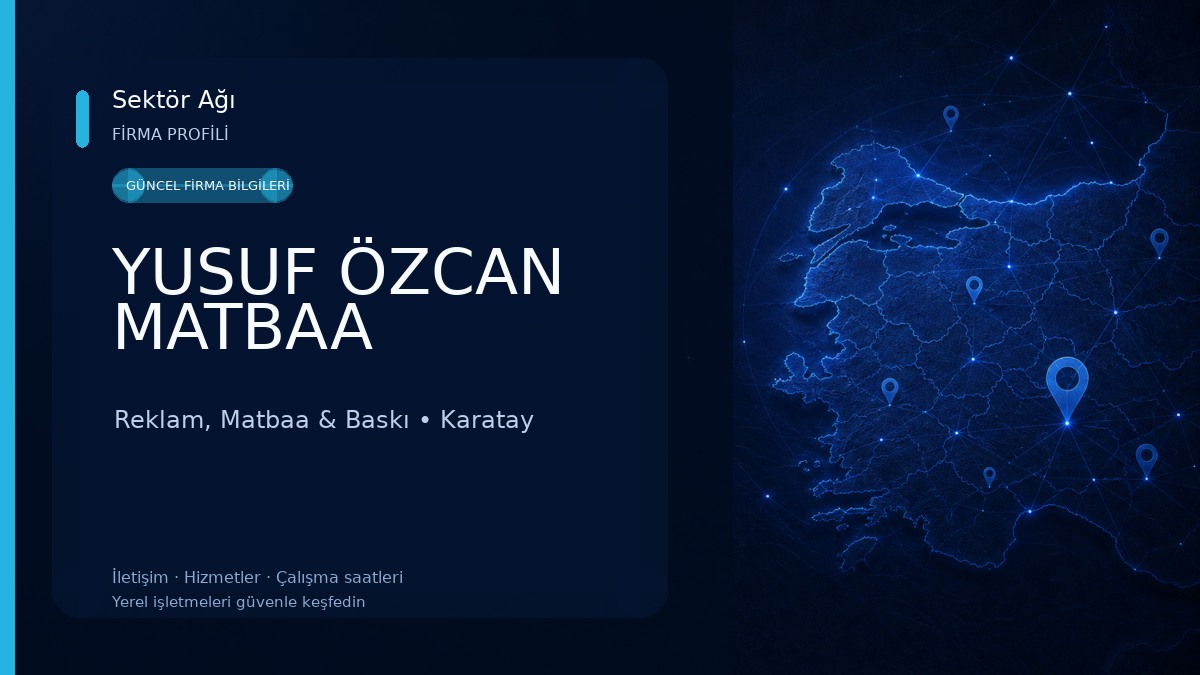 YUSUF ÖZCAN MATBAA