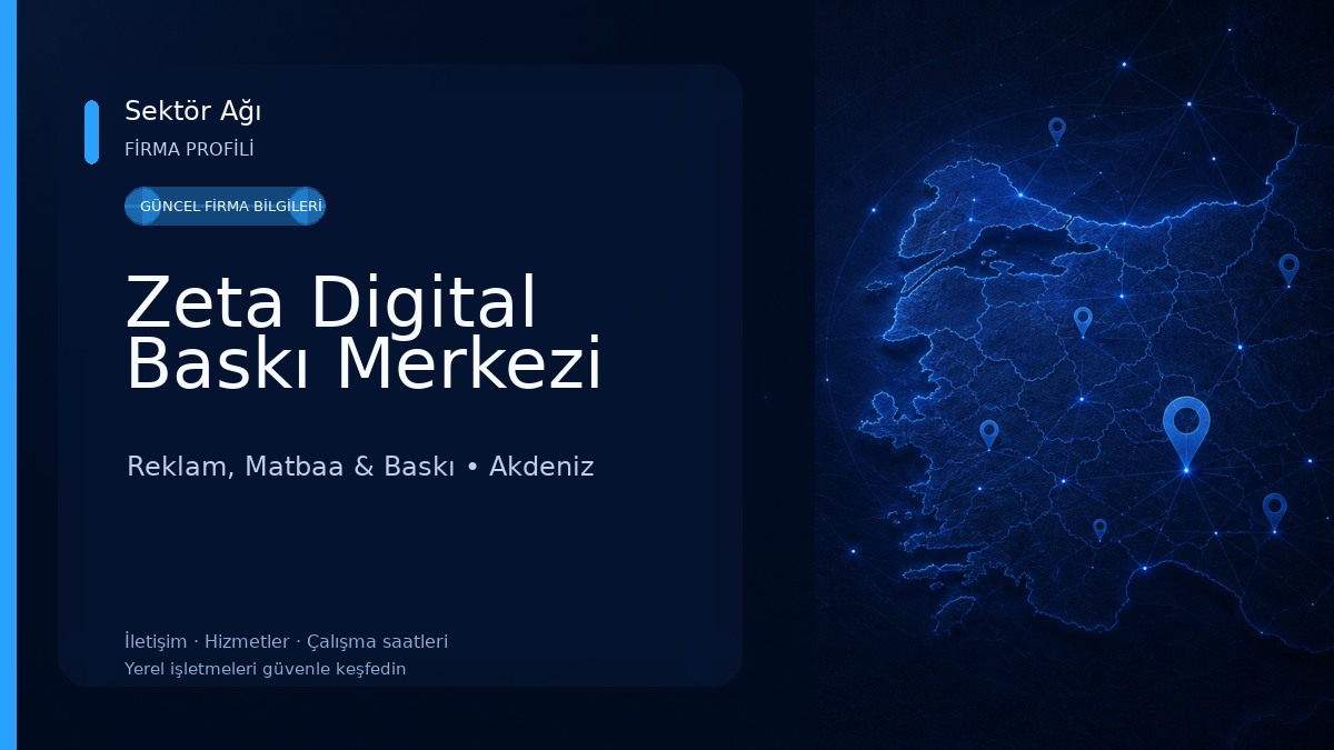 Zeta Digital Baskı Merkezi Reklam, Matbaa & Baskı