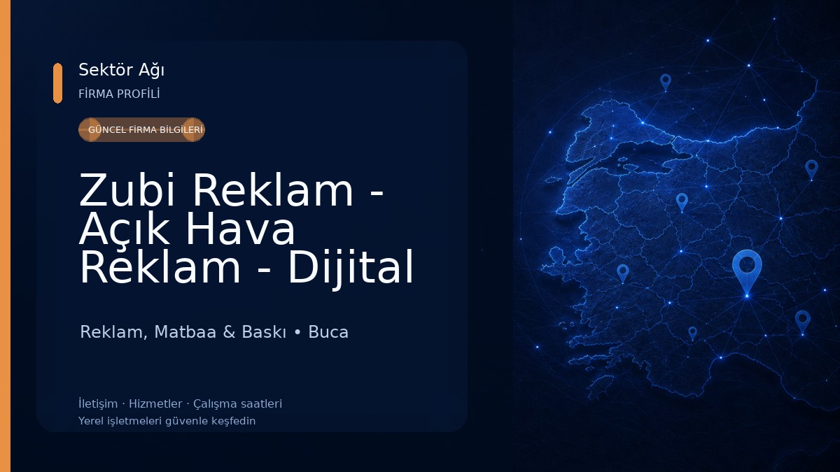 Zubi Reklam - Açık Hava Reklam - Dijital Baskı Merkezi - Matbaa Reklam, Matbaa & Baskı